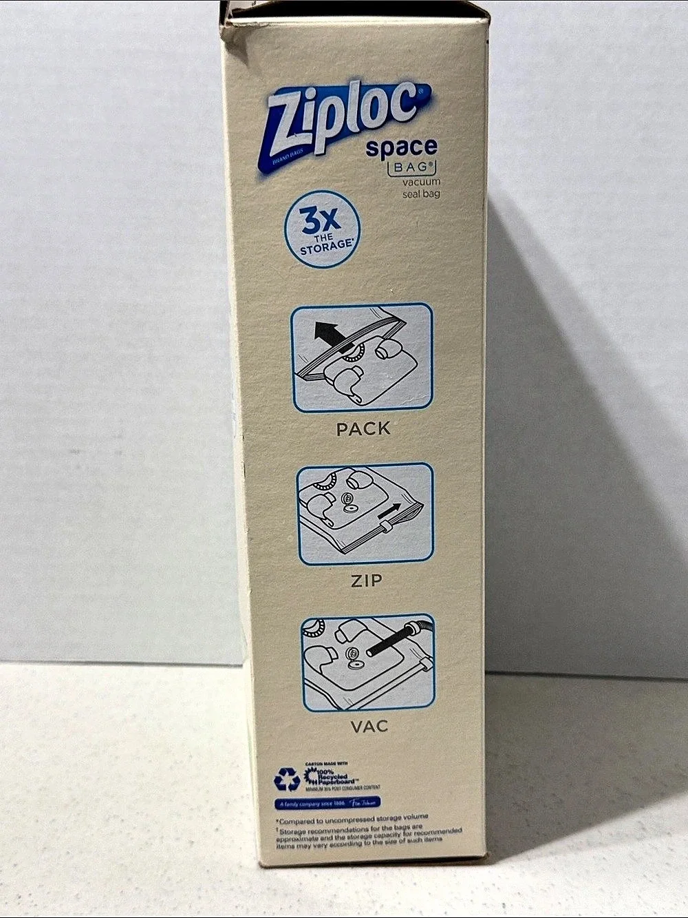 Ziploc Space Bag Flat 2 X-Large Vacuum Seal Storage Bags